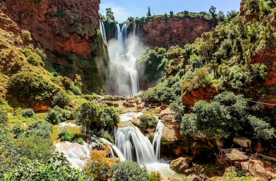 Ouzoud Waterfalls in Morocco – Pride Adventures LGBTQ+ group trip highlight