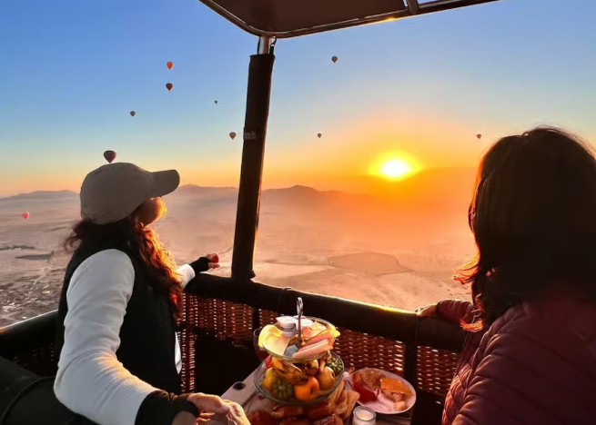 Sunset dinner in the Agafay Desert – Queer Connect LGBTQ+ Morocco trip featured on Pride Adventures