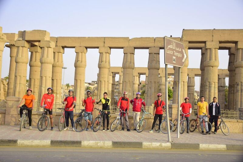 Local youth leading an educational activity at the Funtasia Project in Luxor, Egypt.