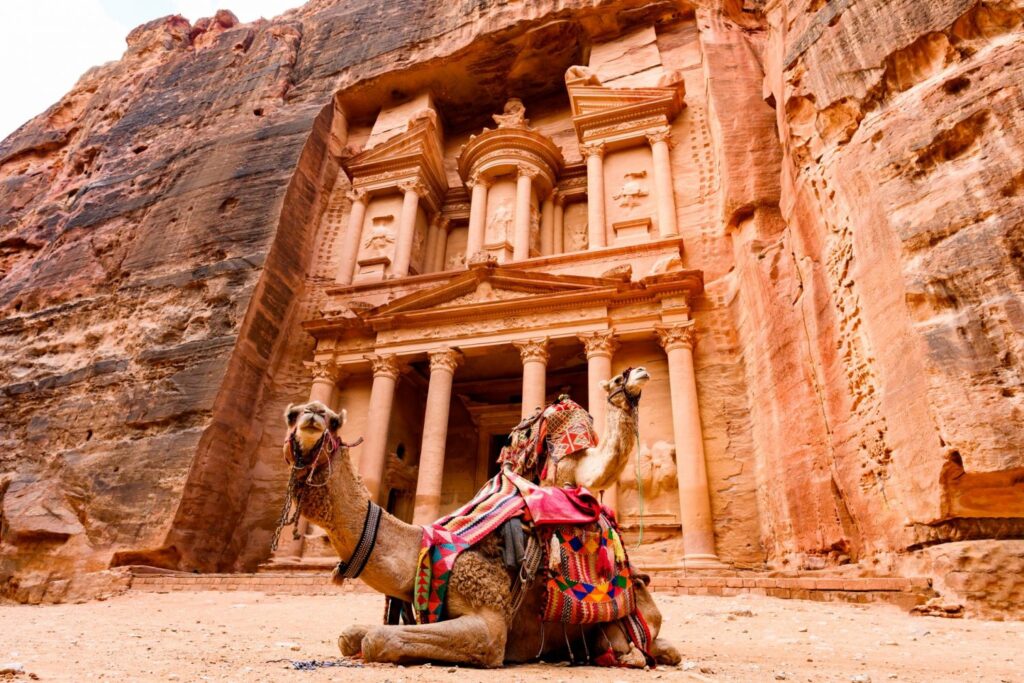 The Treasury at Petra in Jordan, a highlight of the Pride Adventures LGBTQ+ National Geographic Journey.