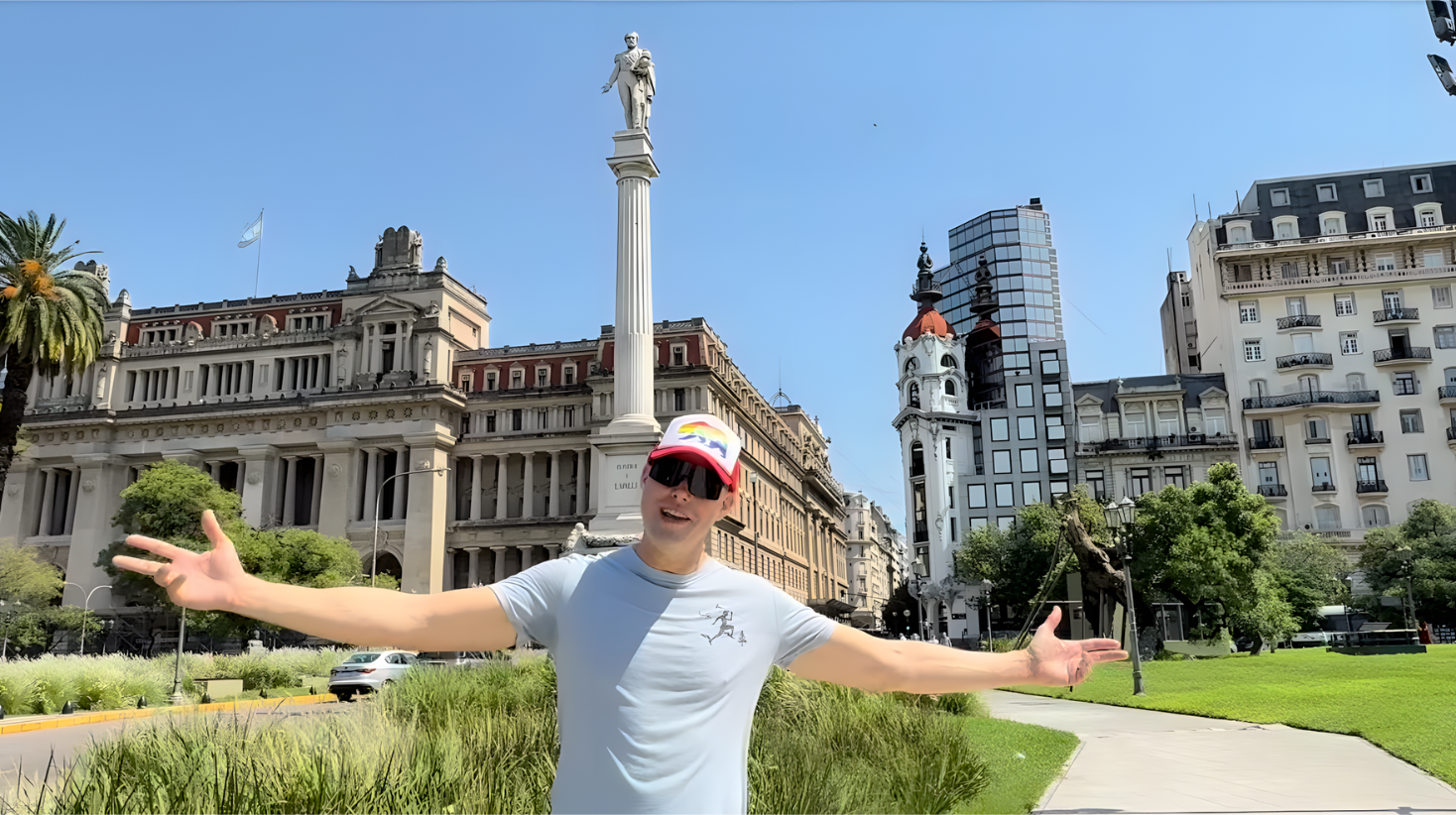 Chris Smith in Buenos Aires exploring the city ahead of a Pride Adventures LGBTQ+ group trip in Argentina