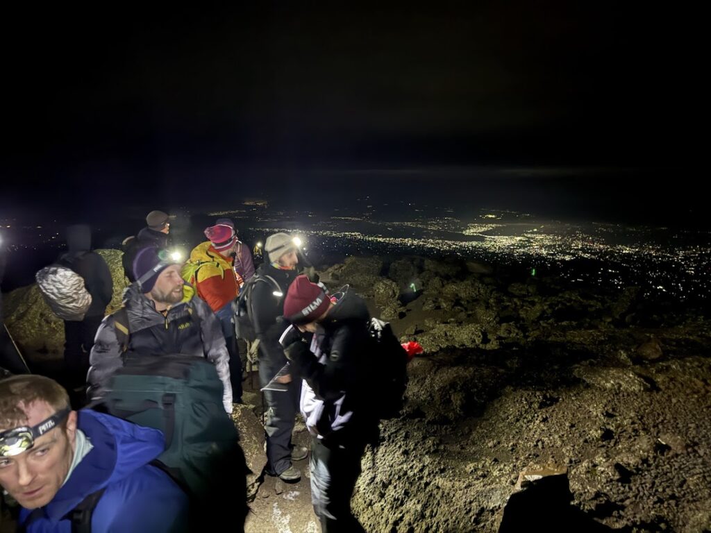 Our Pride Group on Summit morning for Mount Kilimanjaro