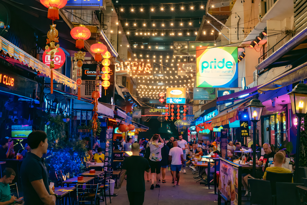 Nightlife in Bangkok's Silom gay district, Thailand