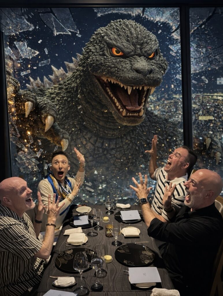 LGBTQ+ travel friends having fun at an interactive Tokyo art experience in Japan