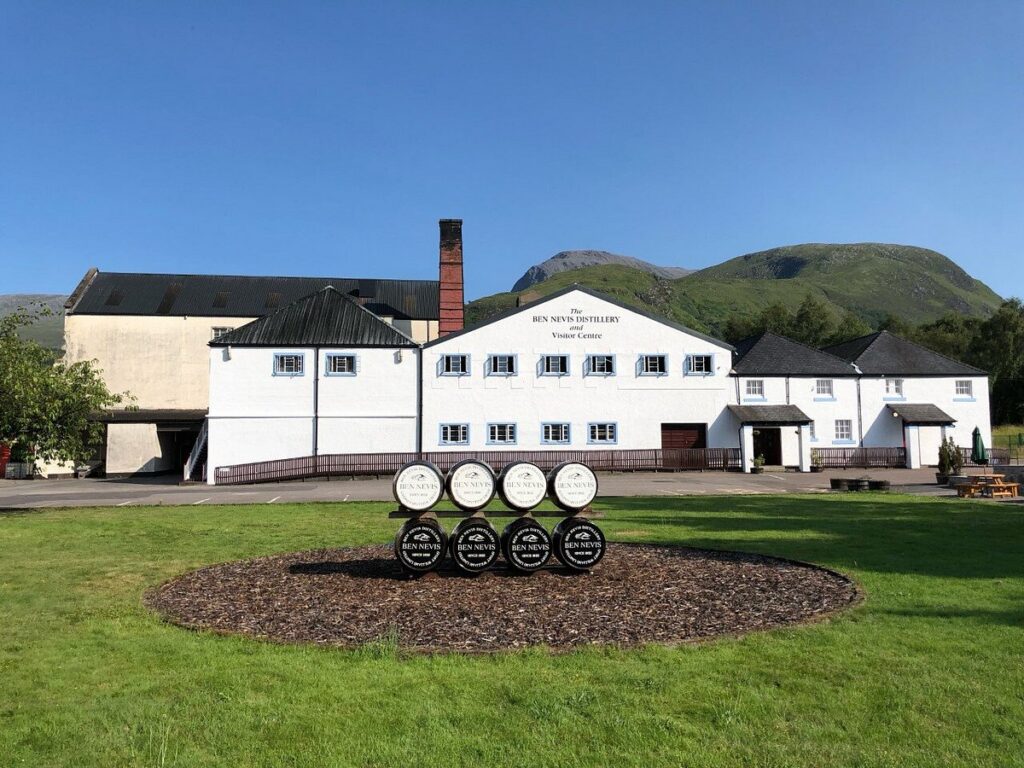 Scottish whisky distillery near Glencoe during our Scotland Pride Adventure