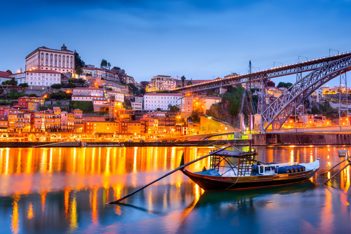 Riverside view of Porto, Portugal on a hosted LGBTQ+ group trip with Pride Adventures