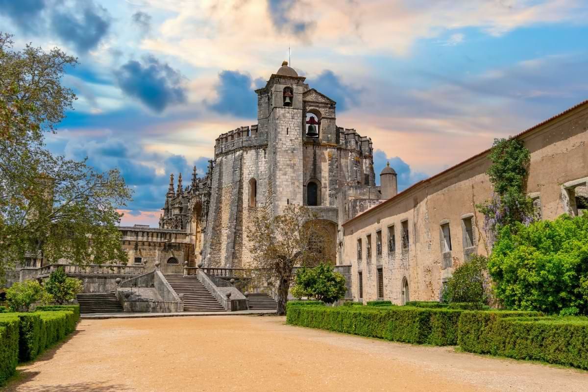 Historic Knights Templar site in Tomar, Portugal on a hosted LGBTQ+ group trip with Pride Adventures