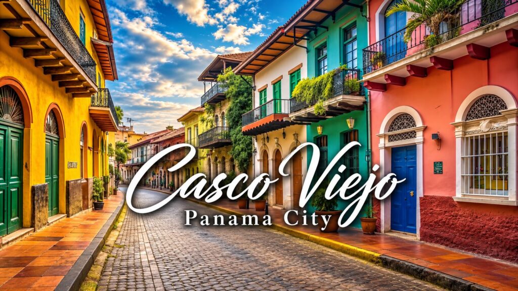 The colorful colonial architecture of Casco Viejo in Panama City