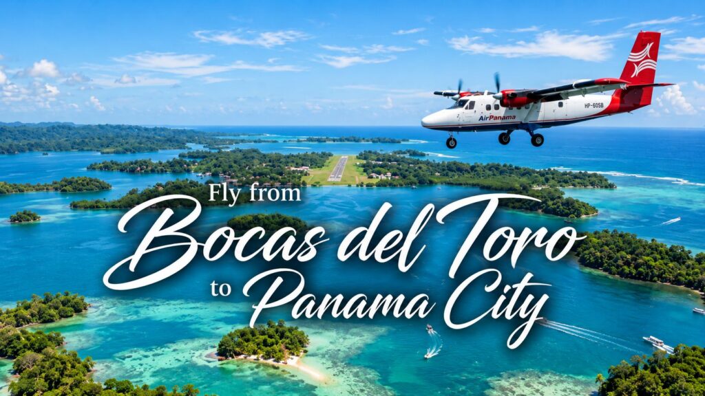 A view from the airplane window while flying to Panama