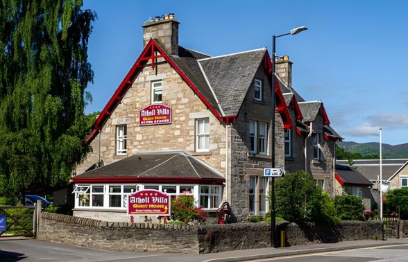 Atholl Villa Guest House exterior in Pitlochry, the Highland guesthouse stay on the Scotland LGBTQ+ trip