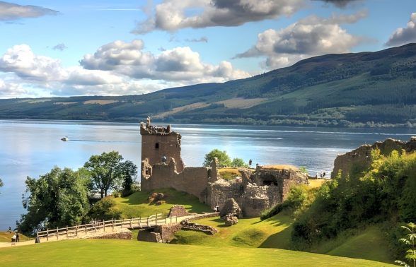 Loch Ness viewed during the scenic Highland drive on the Scotland LGBTQ+ trip with Pride Adventures and CGA